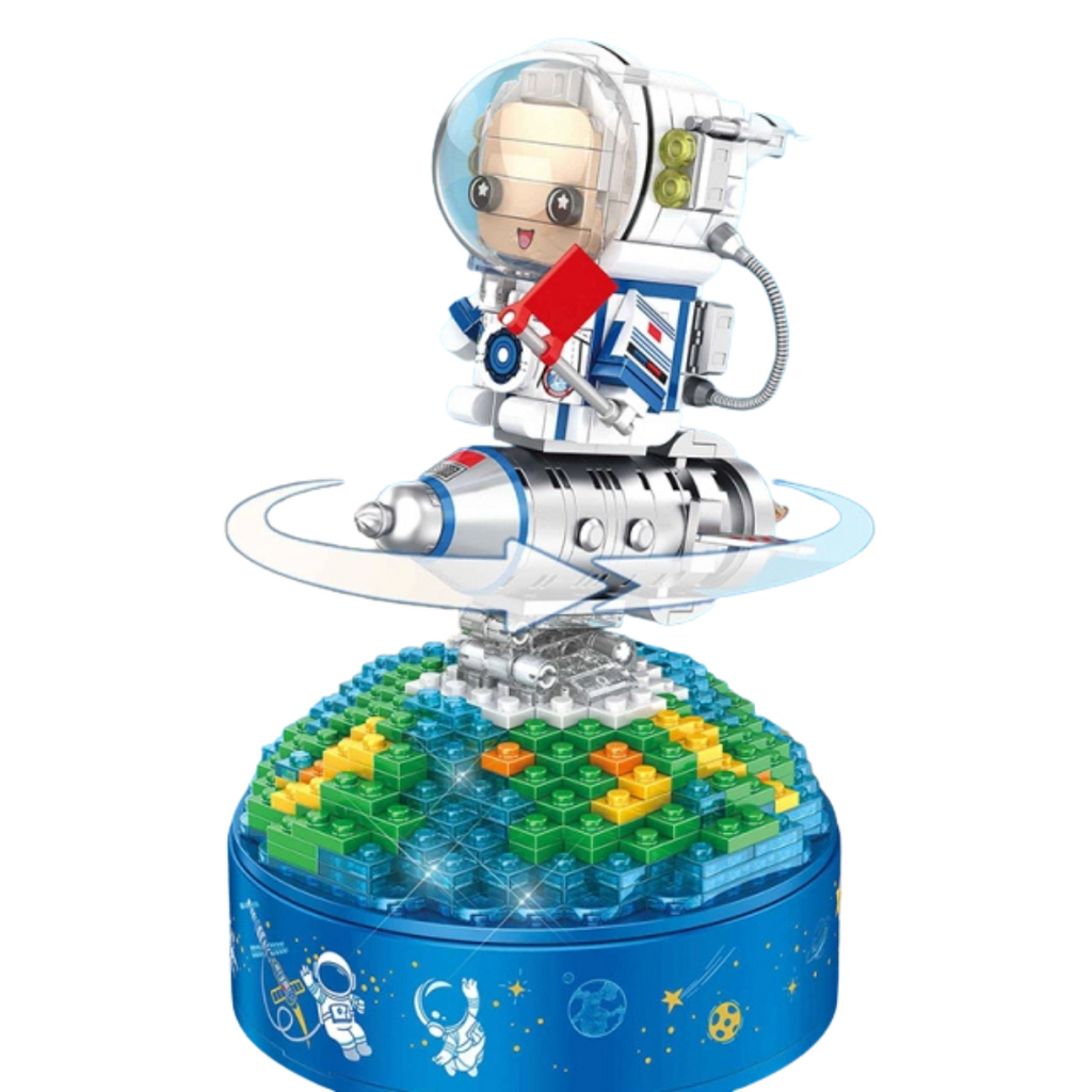 Panlos 656018 Astronaut Music Box – Creative Series Brick Set (546
