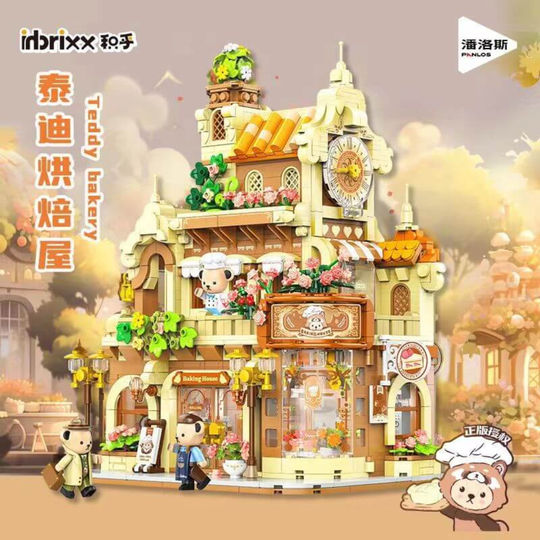 Inbrixx 81103 Teddy Bakery 1,547pcs – Display Brick Diorama