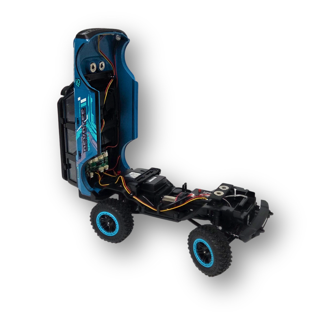 KOOTAI K2007 – 1:20 Scale 4WD Micro RC Crawler (RTR, Brushed) Blue