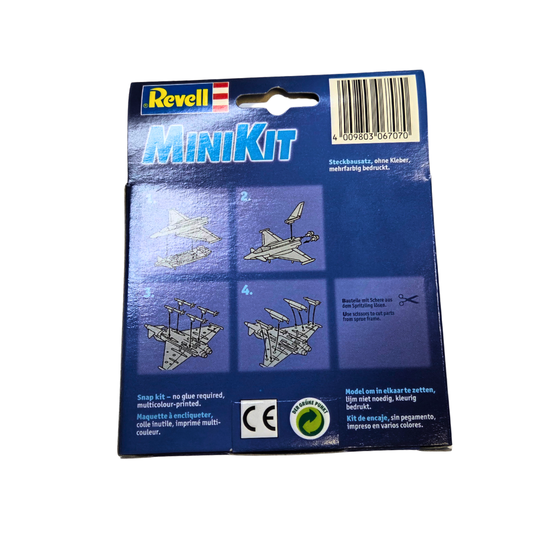 Revell MiniKit Eurofighter Typhoon Snap-Fit Fighter Jet Model Kit 06707