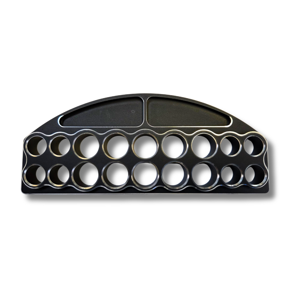 18 Holes Aluminum RC Tool Stand — Screwdriver Holder Organizer 230×84×20mm