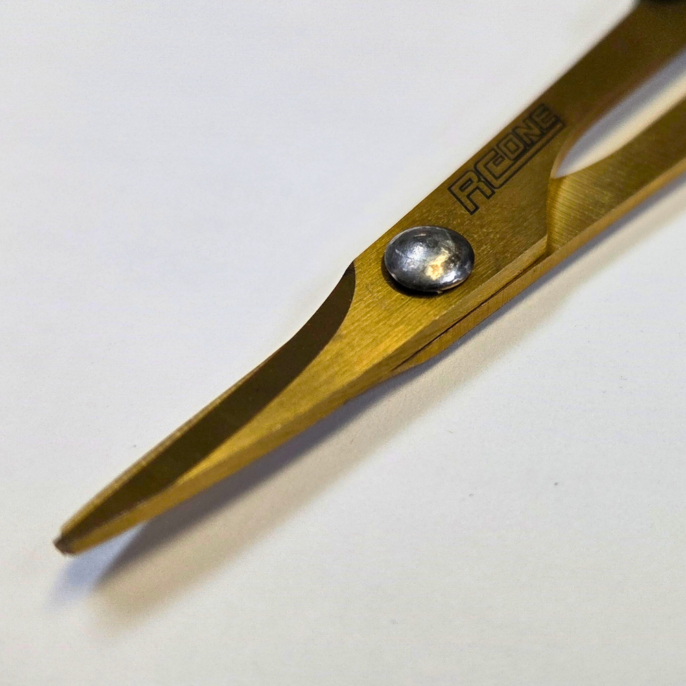 Curved Scissors — Ti-Coated for RC Car Bodies (1 Piece)