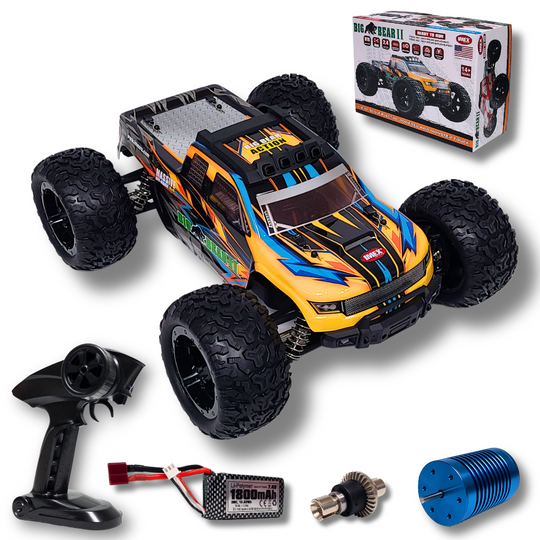 IMEX Big Bear II 4x4 Brushless RC Monster Truck Bundle – Includes Spare 2S LiPo, Fireproof Bag & Free Shipping