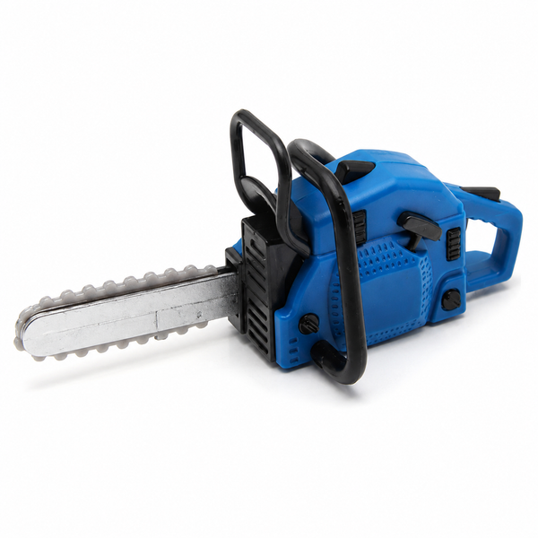 Blue 1/10th Scale Chainsaw Garage Accessory for RC Crawlers and Scale Dioramas