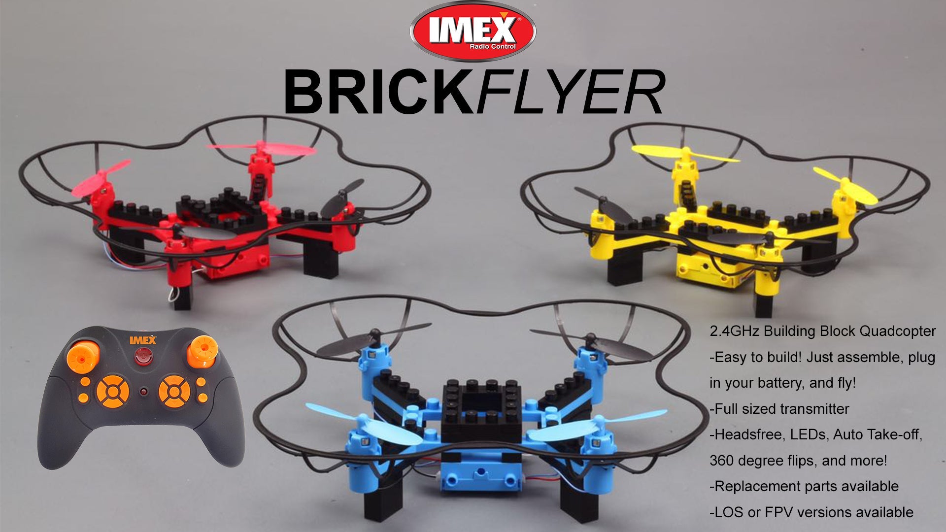 IMEX Brickflyer Building Block Quadcopter