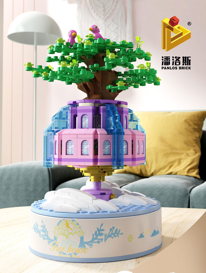 Panlos Creative Music Box Series – Sky City Music Box – Model 6508