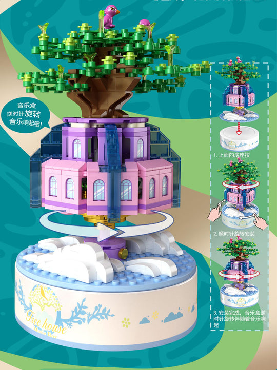 Panlos Creative Music Box Series – Sky City Music Box – Model 6508