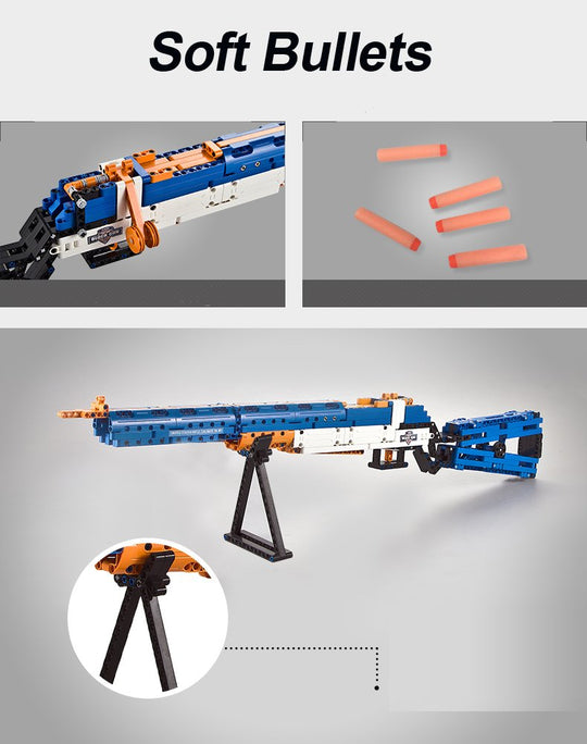 CaDA Model Semi-Auto Rifle Brick Building Set 583 Pieces