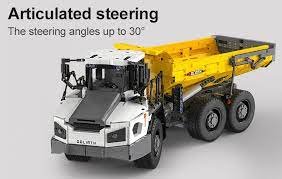 CaDA Articulated Dump Truck Remote Controlled Construction Series 1:17 Scale Brick Building Set 3,067 Pieces