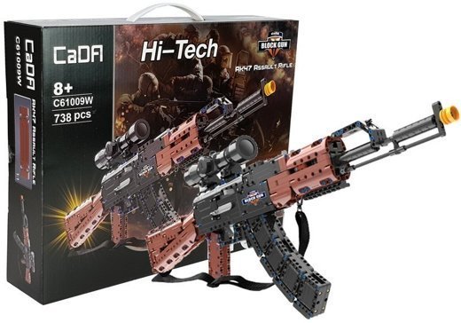 CADA Model Assault Rifle Brick Building Set 738 Pieces