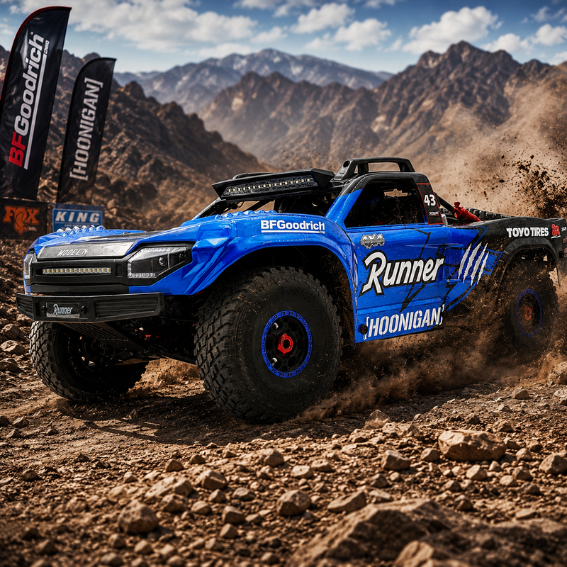 FS Racing FS23906 Runner SCT 1/7 Scale 4WD Brushless Short Course Truck – Blue Edition
