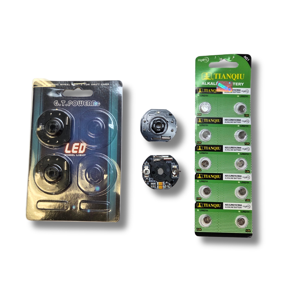 G.T. Power Dynamic LED Wheel Light Set for RC Drift Cars