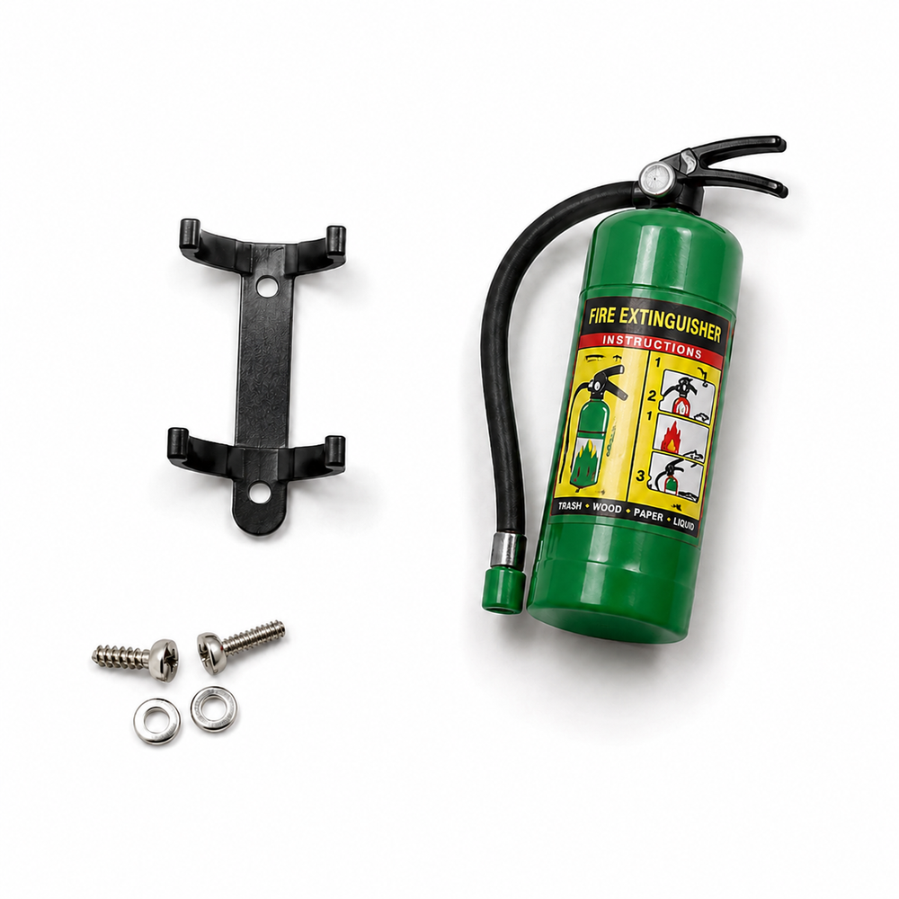 1/10th Scale Fire Extinguisher Accessory for RC Crawlers, Trail Trucks, and Dioramas