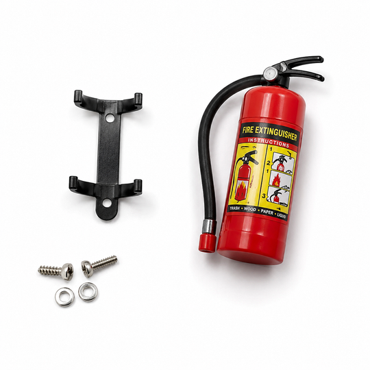1/10th Scale Fire Extinguisher Accessory for RC Crawlers, Trail Trucks, and Dioramas