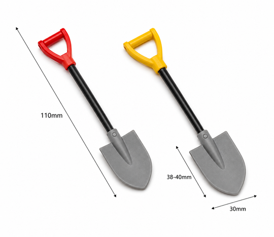 Model Shovel Scale Accessory for RC Crawlers, Trail Trucks, Garages, and Dioramas