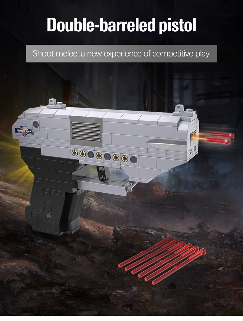 CaDA Model Double-Barrel Pistol Brick Building Set