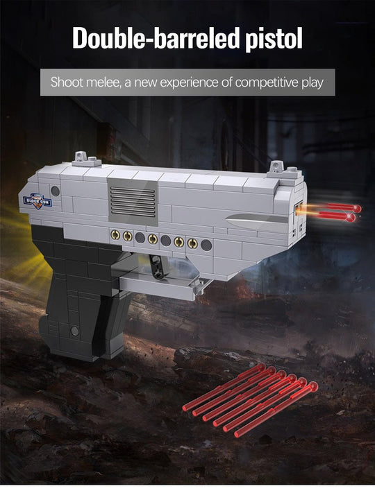 CaDA Model Double-Barrel Pistol Brick Building Set