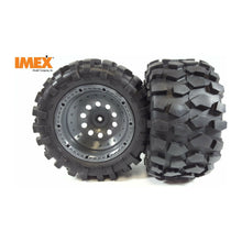 Load image into Gallery viewer, J-8 Tires &amp; Pluto Rims with Beadlocks 24mm Hex (1 Pair) (Choose Color Combos)
