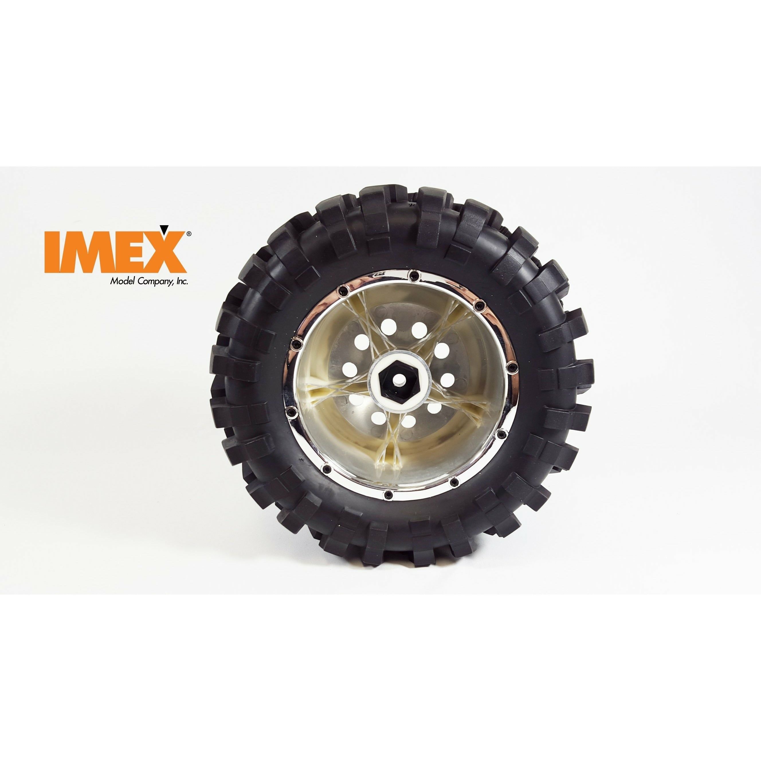 J-8 Tires & Pluto Rims with Beadlocks 24mm Hex (1 Pair) (Choose Color Combos)