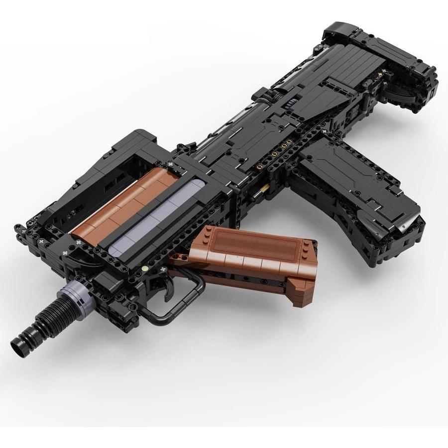 CaDA Model Bullpup Rifle Motorized Brick Building Set 1,504 Pieces