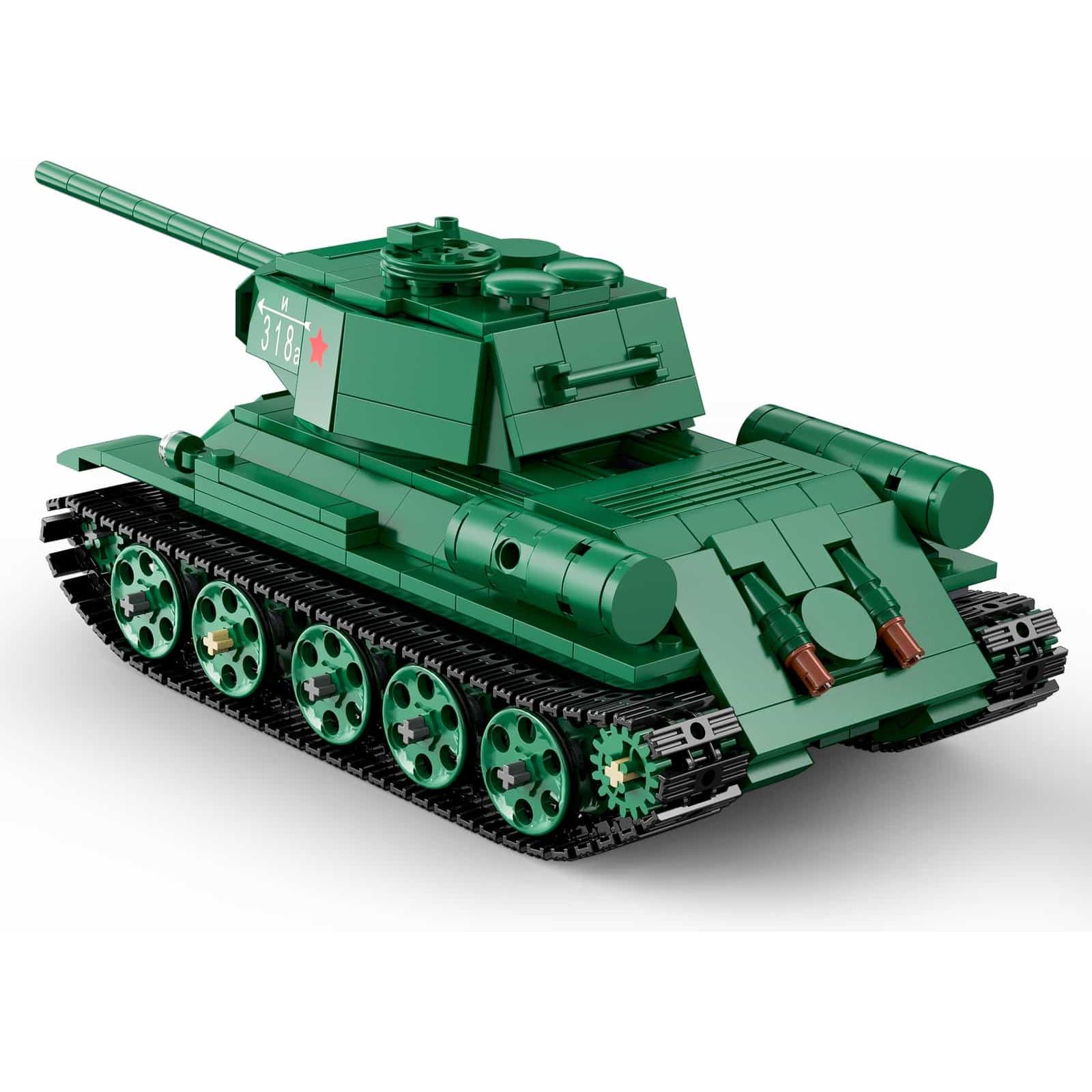 CaDA 1:35 Scale Model T-34 Medium Tank Remote Controlled Brick Building Set 722 Pieces