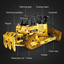 Load image into Gallery viewer, CaDA Masters Goliath Bulldozer Remote Controlled Construction Series Brick Building Set 2,826 Pieces
