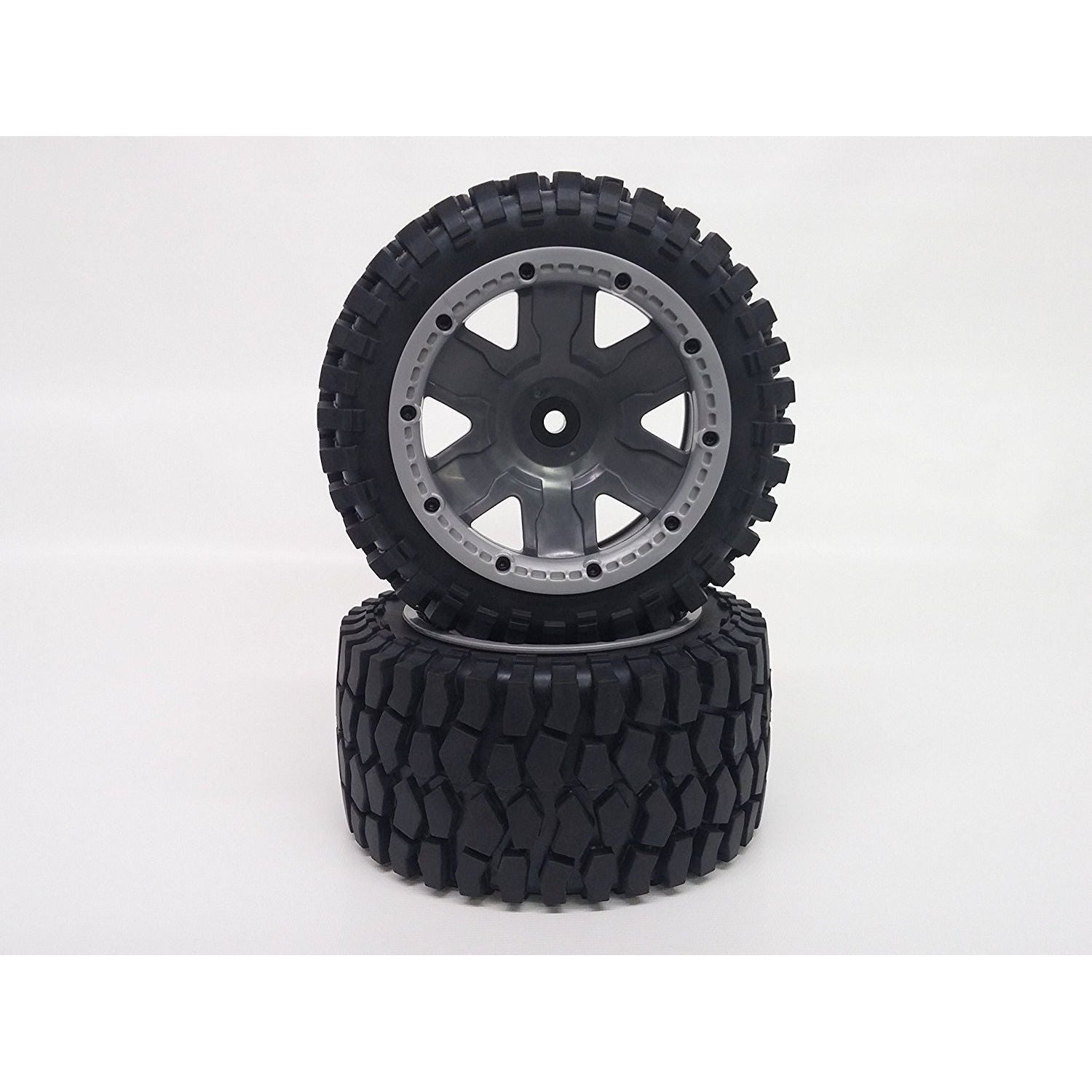 K-Rock Tires & Yuma Rims with Beadlocks - Rear (1 Pair) (Choose Color)