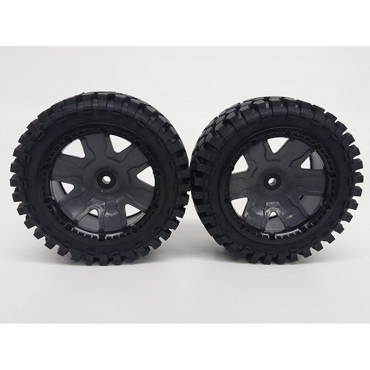 K-Rock Tires & Yuma Rims with Beadlocks - Rear (1 Pair) (Choose Color)