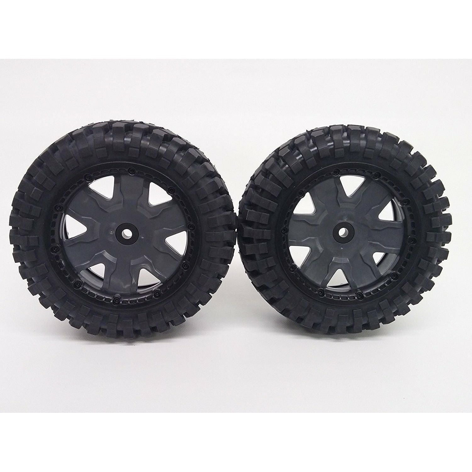 K-Rock Tires & Yuma Rims with Beadlocks - Front (1 Pair) (Choose Color)
