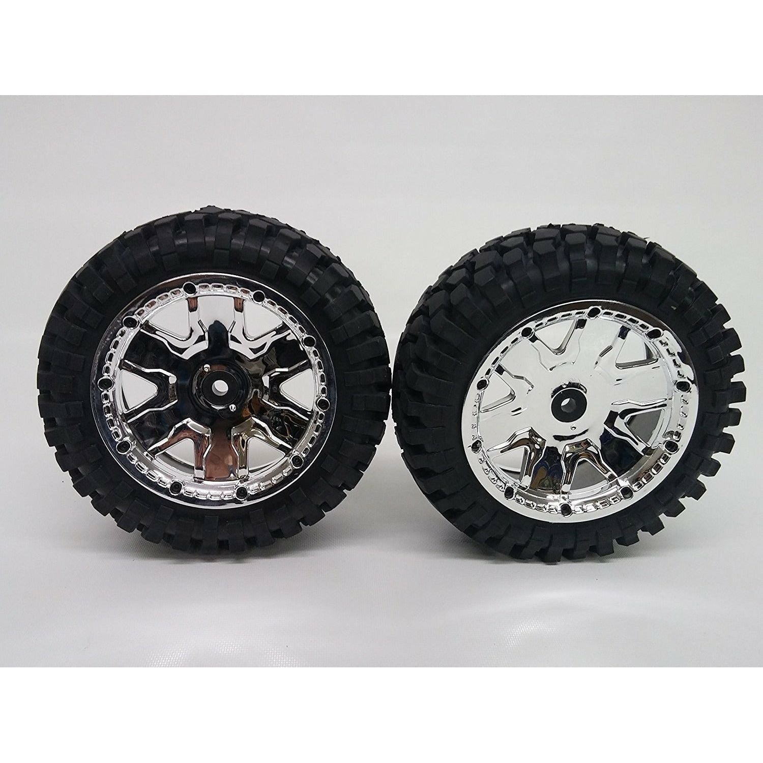K-Rock Tires & Yuma Rims with Beadlocks - Front (1 Pair) (Choose Color)