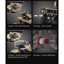 Load image into Gallery viewer, CaDA 1:8 Scale Humvee Off-Road Vehicle (Non-Motorized) Brick Building Set 3,935 Pieces
