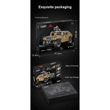 Load image into Gallery viewer, CaDA 1:8 Scale Humvee Off-Road Vehicle (Non-Motorized) Brick Building Set 3,935 Pieces
