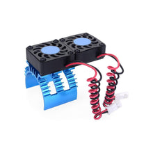 Load image into Gallery viewer, Aluminum Slotted Heatsink with Dual Fans (Multiple Colors)
