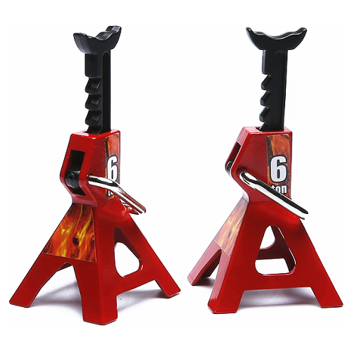 Adjustable Scale Jack Stand Repair Tool for RC Garages, Crawlers, Dioramas, and Model Displays