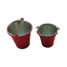 Load image into Gallery viewer, Red metal Buckets (2 different size options)
