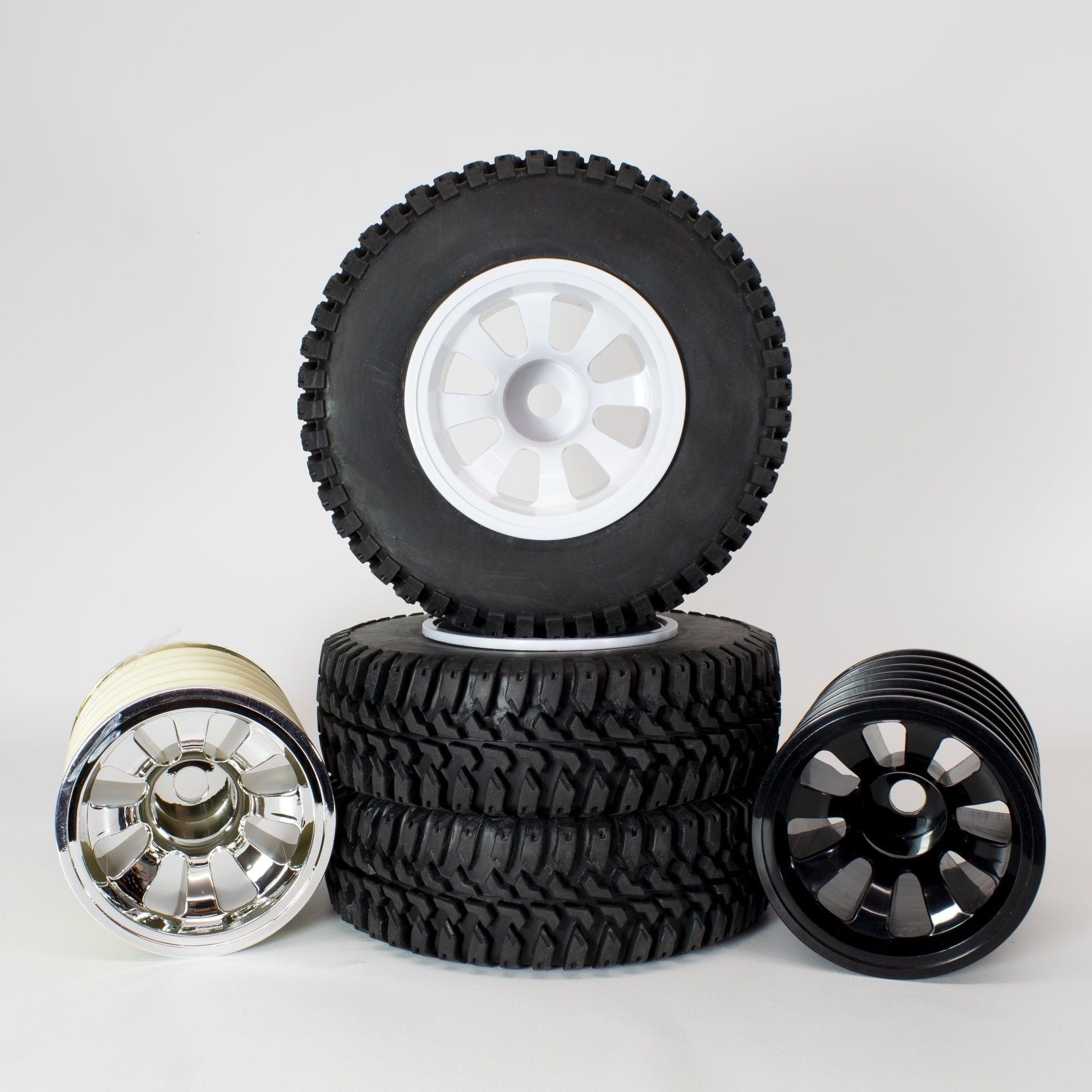 IMEX 3.2 Dually Tires & Sayville Rims (1 Pair)