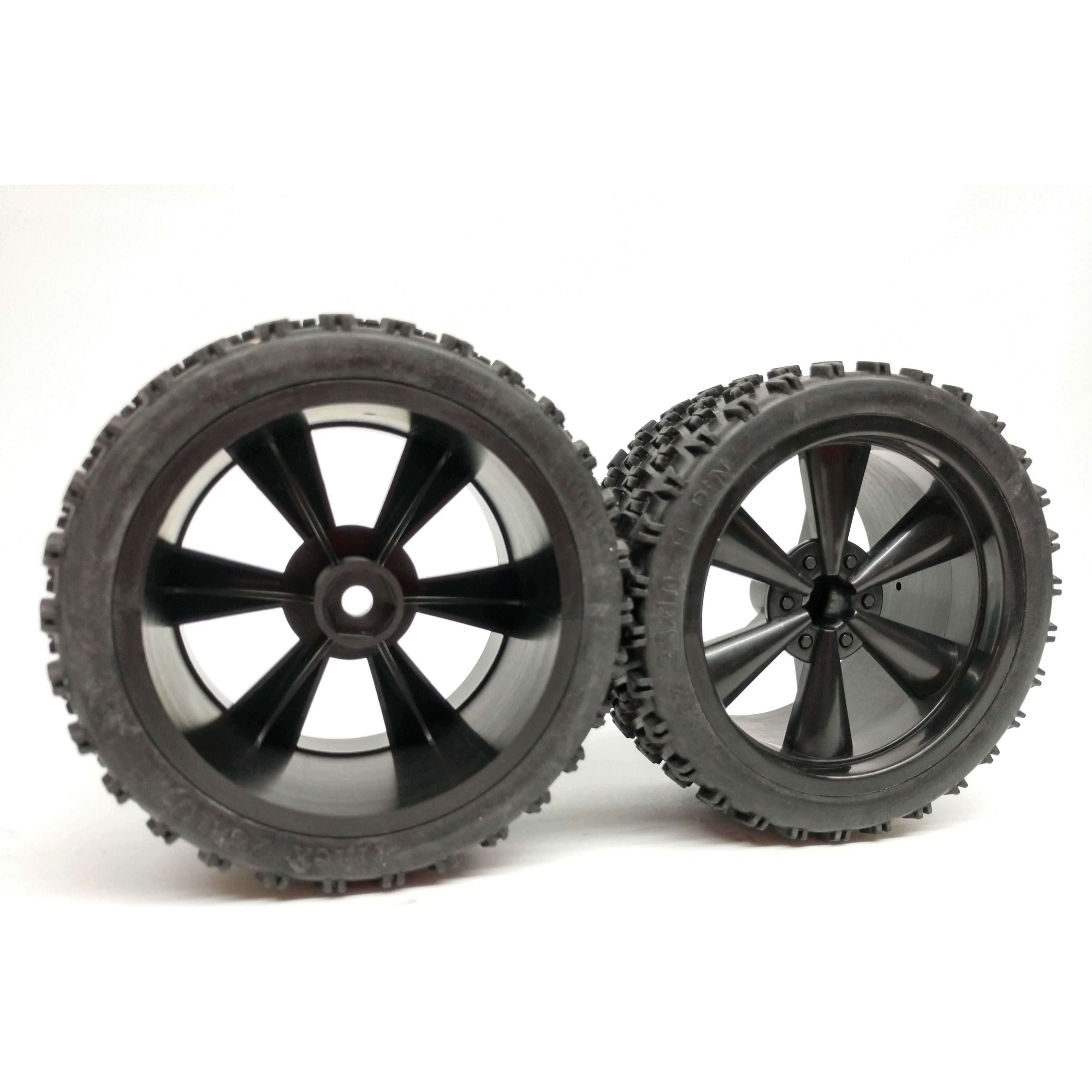 IMEX 2.8 H-Pin Tires & Hawk Rims (1 Pair)