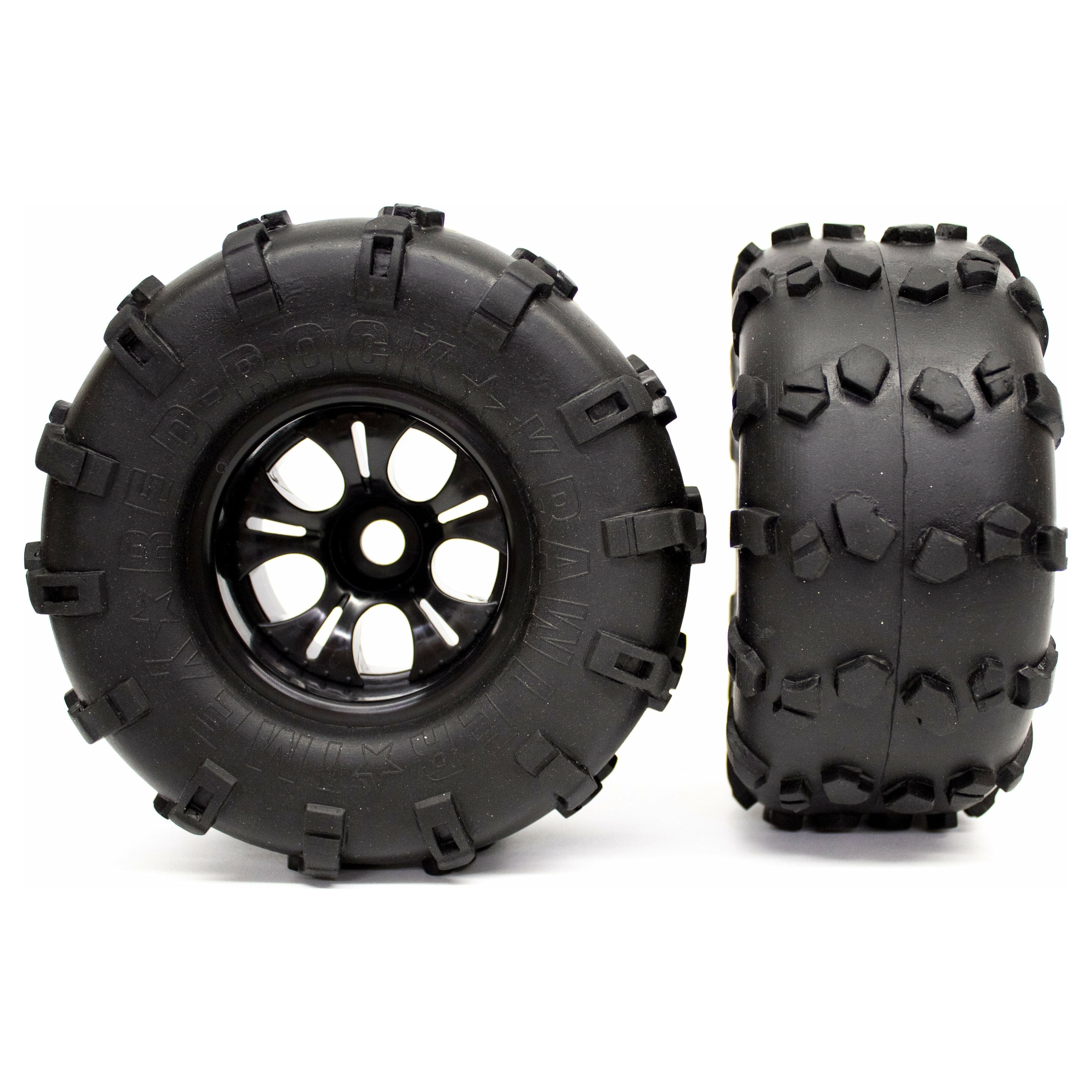 Red Rock Tires & Falcon Rims (1 Pair) (Choose Color)