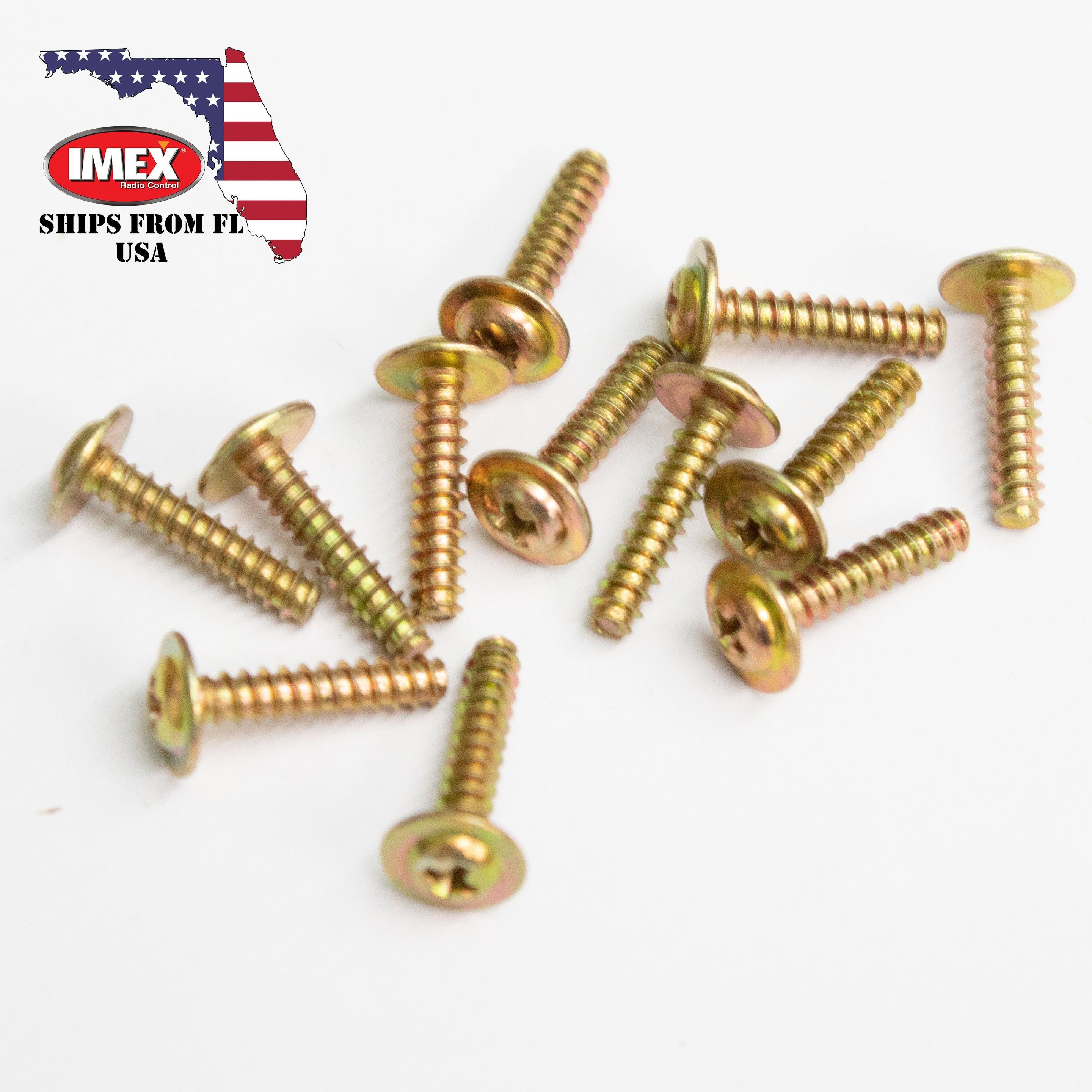 Flange Head Self Tapping Screws PWTHO 2.6 x 12mm (x12)
