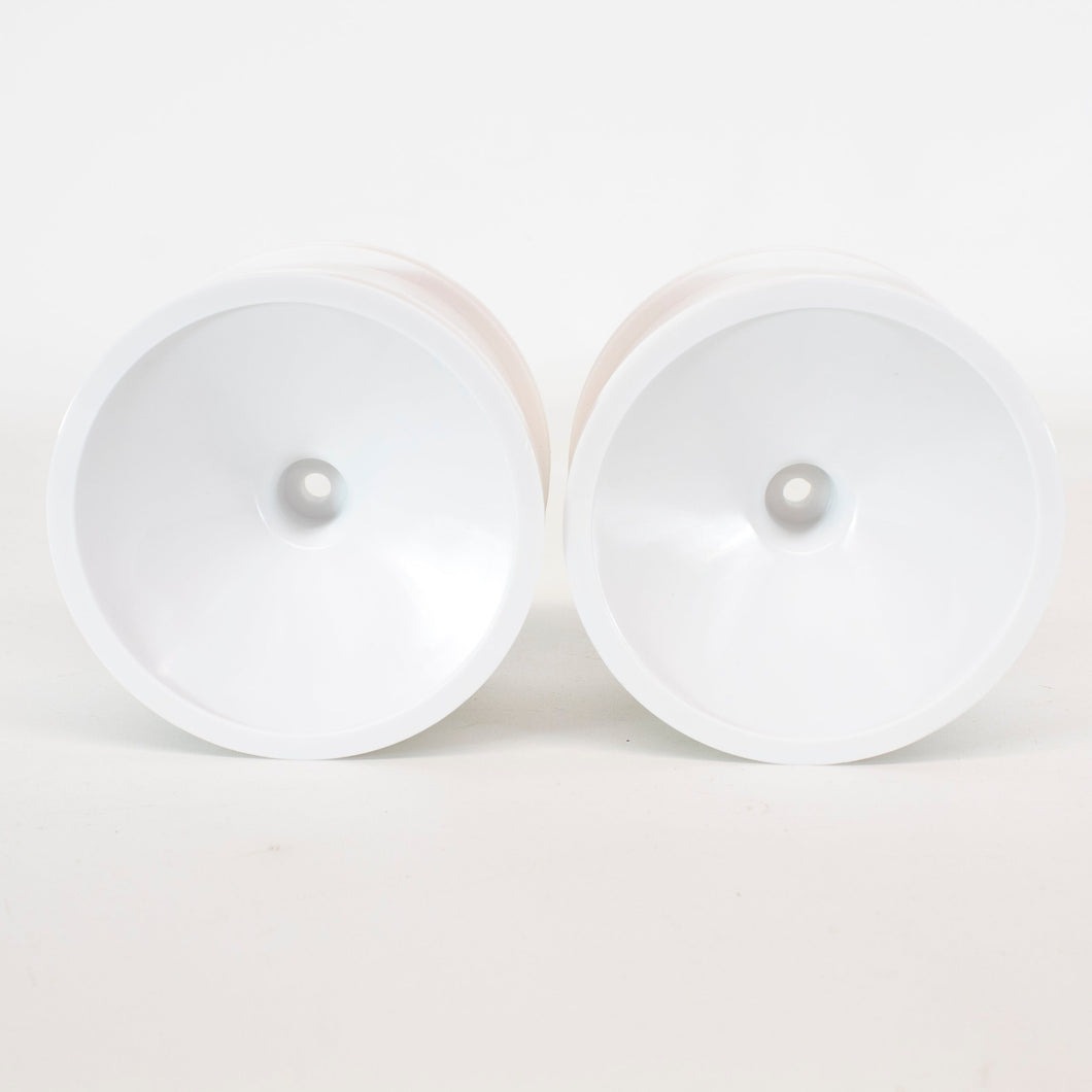 IMEX 2.8 White Dish Rims (1 pair) Rear