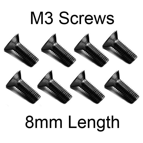 Flathead Hex Machine Screw 3x8