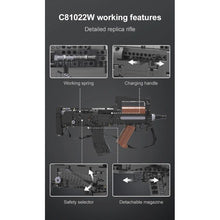 Load image into Gallery viewer, CaDA Model Bullpup Rifle Motorized Brick Building Set 1,504 Pieces
