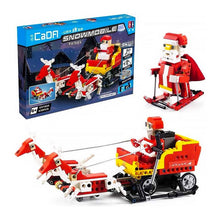 Load image into Gallery viewer, CaDA Santa Claus 2in1 with Sleigh Motion &amp; Sound Controlled Brick Building Set; Lights, Movement &amp; Sound 439 Pieces
