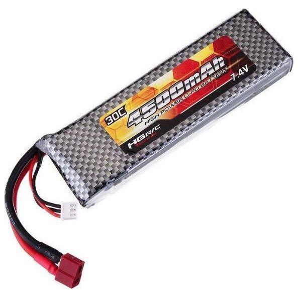 7.4V 4500mAh 2S LiPo Battery – T-Plug (Deans)